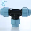 tube fittings 25mm Tee connectors for pipe frames rotary joint