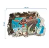 3D false window wallpaper and maui heihei wall decal kid sticker
