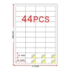 Custom printing self adhesive 44-up labels 48.5x25.4mm A4 address labels for inkjet/laser Printing