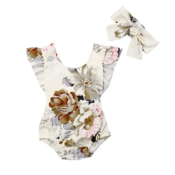 1 Pcs Floral Baby Girl Clothes Rompers Suppliers New Born Baby Clothes
