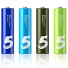 Newest Xiao mi ZMI Rainbow Colorful Alkaline Battery The 5th AA 1.5V With maxe Cell Storage Box aa Environmentally Friendly
