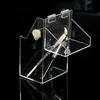 clear square acrylic perspex make up brush holder organizer
