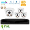 New Generation Best Price Warm Light Dome Type Indoor/Outdoor POE H.265+ IP Camera 1080P POE NVR Kit