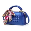 Jelly handbag online shopping china suppliers wholesale Fashion Portable Jelly handbag Straight Color Nail Small Female Bag