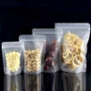 Frost Transparent/Translucent Bag Visible Standing Zip Pocket For Food Packing/