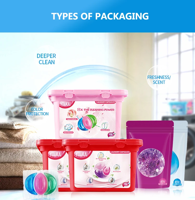 Laundry Detergent Washing Packets 3 In 1ecofriendly Natural Formula