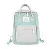 Women Hot Canvas Backpacks Candy Color Waterproof School Bags for Teenagers Girls Laptop Backpacks Patchwork Backpack New 2019