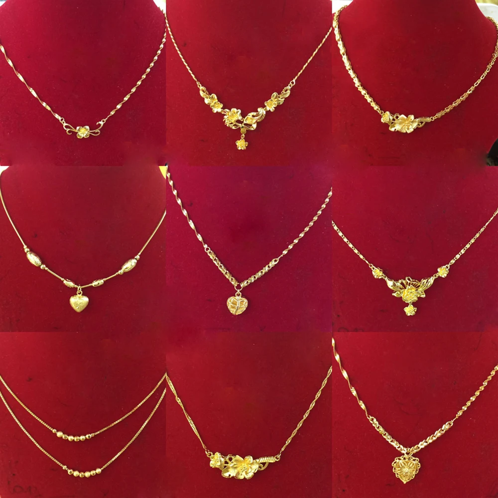 2019 gold plated imitation jewellery, xuping 24k gold jewelry hot sale new design dubai women's fashion chain necklaces