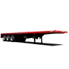 Chinese best 40 ft 3 axles flatbed container semi trailer
