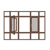 108 broken bridge screens one case flat window aluminum alloy window broken bridge double steel door and window custom factory