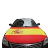 Spain car hood cover flag ,customer car hood cover flag poland