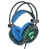 Misde H6 stereo Glowing wired headphone gaming computer Luminous With Mic factory Headphone LED Light ps4 headset for PC