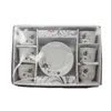 cheap small ceramic cup and saucer set with flower gift box