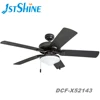 1stshine DCF-X52143 52 inch AC motor classic Retro rustic classic home using pull rope control MDF blade ceiling fan with light