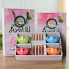 Ywbeyond Kids Party Favors Japanese tableware sets porcelain handpainting Ceramic 4 bowls 4 chopsticks set Tableware Dinnerware