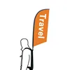 Outdoor promotional walking backpack advertising feather flag banner teardrop backpack flags