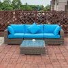 Fashion popular wholesale price garden rattan outdoor sofa set