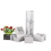 Completed Custom Paper Packaging Sets Lid with Base Rings Necklace Cardboard Ribbon Gift Box Jewelry
