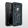 Newest Style Metal Ring Armor Kickstand Shockproof Phone Case For Iphone X