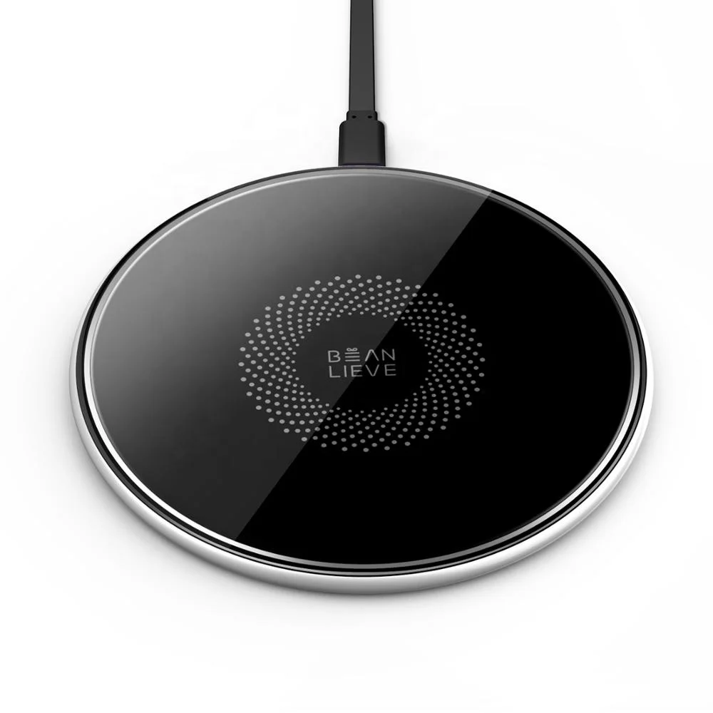 QI certificated 10W metal ultra silm wireless charger 15w slim fast charging wireless mobile phone charger pad - ANKUX Tech Co., Ltd