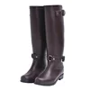 Custom Ladies rain pvc riding boots outdoor waterproof wellies safety skidproof long knee UK gumboots garden galoshes