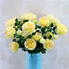 Tree peony Artificial Flowers 3 Heads Silk Flower Branch Amazon hot selling