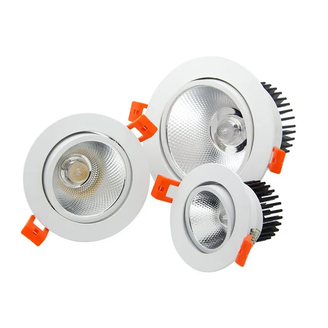 Dimmable Recessed Led Ceiling Down Light SMD COB 20W 15W 3W 9W 7W 5W Led Downlight