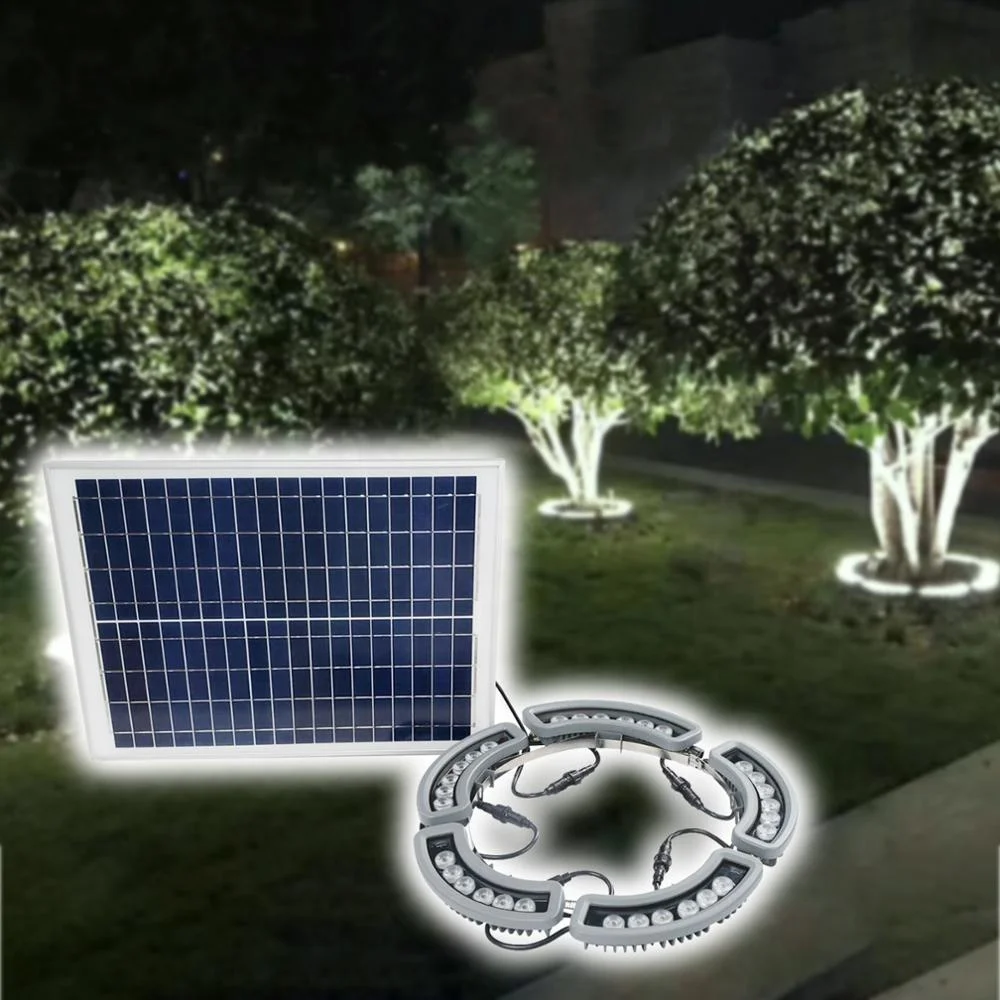 High Quality Outdoor Waterproof LED Landscape Tree Ring Lamp Customizable Size Solar Tree Light