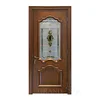 Fancy wood carving simple teak wood door designs with glass