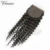 Peruvian Best Selling Items 5*5 Lace Closure Ombre Natural Black Customized Curly Human Hair Extension