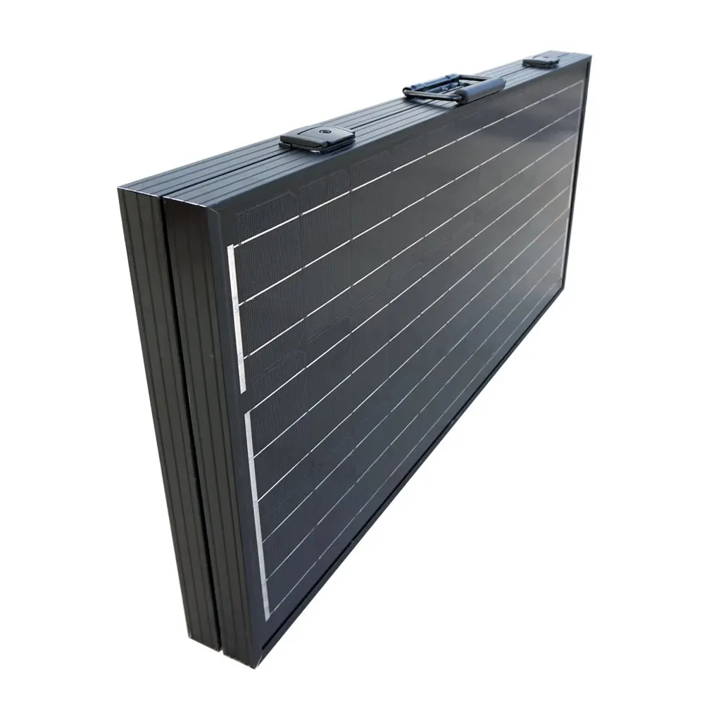 Flexible CIGS solar panel adhered to curved fiberglass yacht deck
