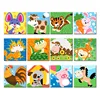 CHENISTORY Kids Image DIY Painting By Numbers Cartoon Animals Modern Acrylic Kit Calligraphy Painting For Children 20x20cm