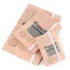 Assorted size A5 A6 A7 elastic strap notebook with kraft paper hard cover of creative life partner pattern for promotion