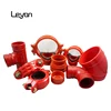 Dectile Iron Pipe Fitting Coating 45 Deg Elbow Flanged Reducing Tee Grooved Flexible Coupling For Firefighting With best Price