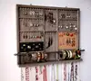 Large earrings display GRAY stain jewelry storage