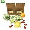 Custom Size Logo Beeswax Food Wrap Bowl Cover Paper Reusable Washable Durable Bread Bee Bees Wax Wraps