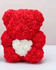 20cm/40cm Foam Rose Bear Mold PE Artificial Flower DIY Rose Teddy Bear Flower Accessories for Wedding Party Gift