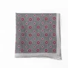 High End Wool Digital Print Hand Rolled Pocket Square For Men