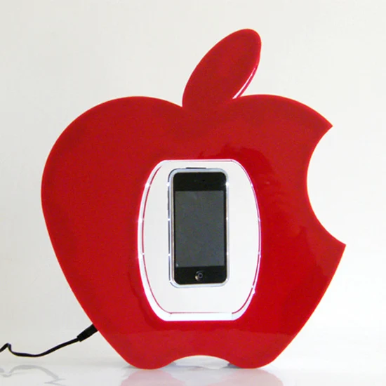 
Apple shape Magnetic floating phone display stand sever levitating display made by acrylic material 