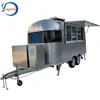 luxurious mobile food cart/street trailer/food van with big wheels and braking system