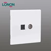 Top-quality TV socket with plug power outlet ekectrical wall socket