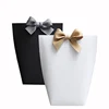 Custom Birthday Wedding Favor Paper Small Gift Bags With Ribbon Bow, Promotion Scarf Paper Box
