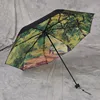 Cheap price promotion 3 fold sun and rain umbrella with reinforced 8k metal ribs