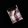 Custom Clear Plastic Clothing Packaging Pouches Cosmetic Bags Wholesale Self Sealing OPP Bag For Garment With Adhesive Tape