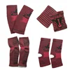 2019 new design Chinese factory Tourmaline magnetic fiber sports protector wrist ankle knee elbow 4 sets