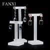 Wholesale factory custom frosted plexiglass jewelry display holder for shop decoration matte acrylic earrings exhibitor props