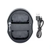 Dual Charger LP-E6 LPE6 LC-E6 for Canon Battery Fit Camera EOS 5D Mark 2 3 II III 5DS 5DS R 6D 7D 7D Mark II 60D 60Da 70D 80D