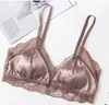 No steel ring underwear set female seamless bra set gathered small chest sexy receiving deputy milk on the support droop bra