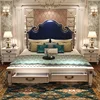 American style solid wood wedding bed princess bed