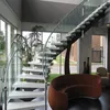 New design and china stairs modern design stairs with wood steps Curved staircase